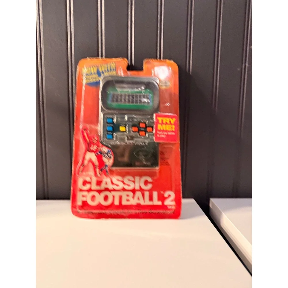 Vintage 2002 Mattel Classic Football 2 Handheld Electronic Video Game - New